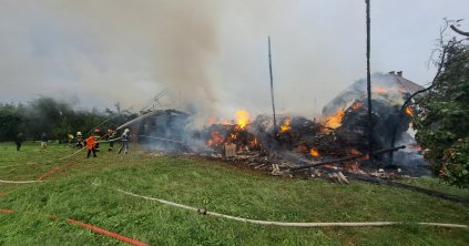 Kigyulladt egy melléképület Kászonaltízen